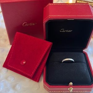 💎Sold💎Authentic Cartier pave diamond love band small model